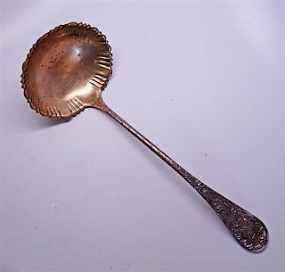 Wood &amp; Hughes Louvre American Sterling Large Serving Ladle