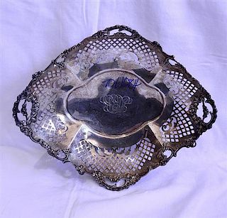 Reed &amp; Barton Sterling Footed Bread Bowl Server 