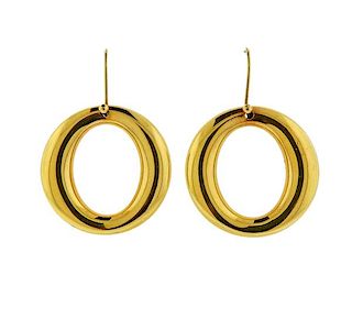 Tiffany &amp; Co Peretti Sevillana 18k Gold O Earrings 