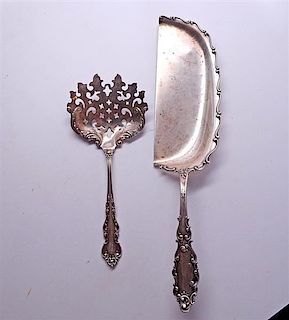 Early American Sterling Silver 2 Piece Server Lot