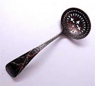 Bailey Bank &amp; Biddle Mixed Metal Pierced Sterling Silver Ladle