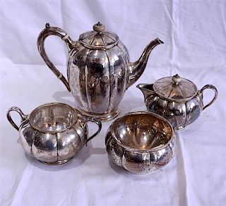  James T. Woolley Silver Tea &amp; Coffee Service Set of 4