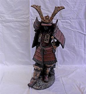 Lladro Samurai Warrior Porcelain Figurine Statue