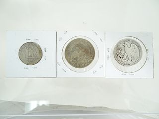 3 Key Date Rare Coins 1932 D Quarter , 1828 HALF DOLLAR, 1921 S Half