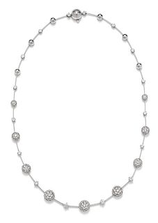 An 18 Karat White Gold and Diamond Necklace, Stefan Hafner, 16.70 dwts.