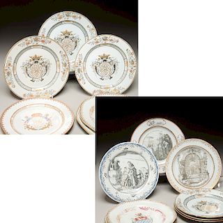 Nice collection (9) Chinese Export plates