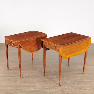 Complimentary pair George III Pembroke tables