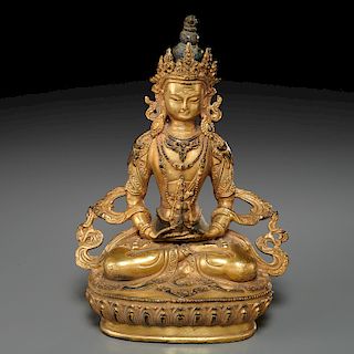 Himalayan gilt bronze Buddha