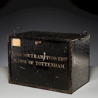 Deed box for Lord Southampton, Manor of Tottenham