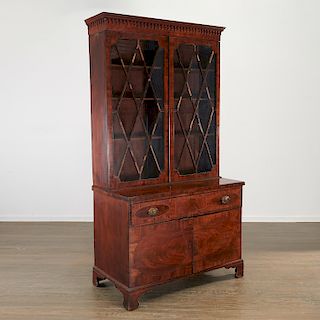 Unusual George III secretary bookcase