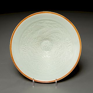 Chinese Yaozhou ware celadon bowl