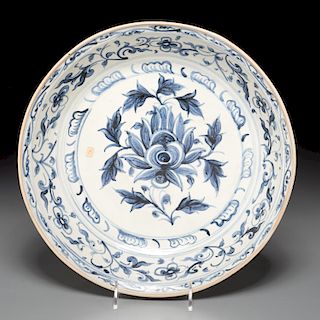 Ming Era blue and white charger