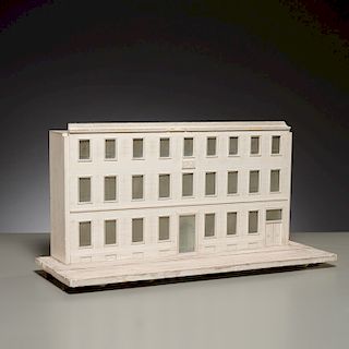 Large French plaster architectural model
