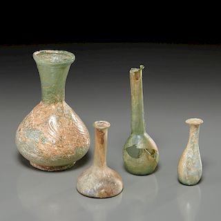 (4) Roman miniature glass vessels