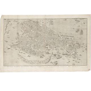 Ludovico Furlanetto, map of Venice