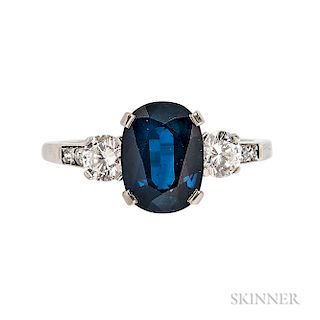 Platinum, Sapphire, and Diamond Ring, Tiffany & Co.