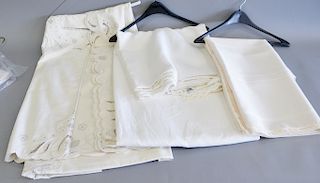 Group of table linen and clothing.