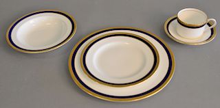 Coalport Elite Royale dinnerware set, setting for twelve, 53 total pieces.