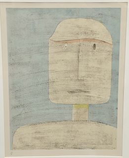 After Paul Klee (1879-1940), colored lithograph, Ghost Warrior, sight size 19 1/2" x 14 1/2". 
Provenance: Property from the Credit ...