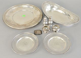 Sterling silver plates, dishes, and salts. 33.3 troy ounces