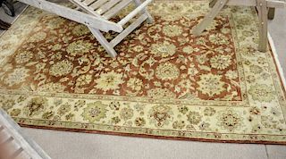Oriental area rug, 5'6" x 8'6".