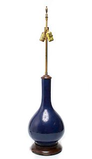 Chinese Blue Porcelain Vase Table Lamp