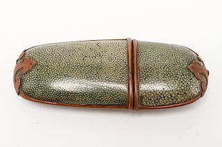 Shagreen & Copper Spectacle Case, 19th C.