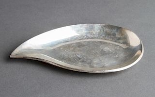 Mexican Sterling Silver Leaf-Form Dish