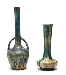 Pierrefonds French Art Pottery Vases, 2 Pcs.