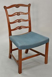 Margolis mahogany Chippendale style side chair. ht. 37 1/2 in.