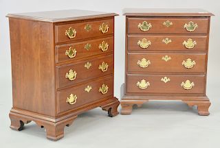 Pair of Harden cherry diminutive chests. ht. 30 in., top: 16" x 26"