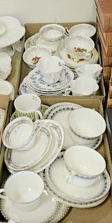 Two tray lots of Shelley china including cups, saucers, and plate sets.