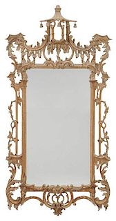 Chinese Chippendale Style Carved Mirror
