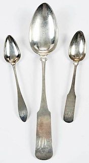 Delaware Coin Silver Spoons, Approx. 14 Pieces