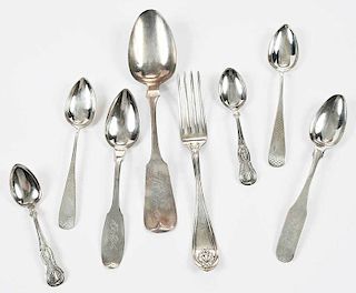 Pennsylvania Sets of Coin Silver Spoons
