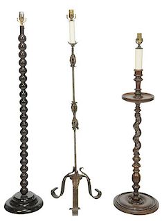 Three Decorative Floor Lamps