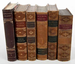 Five Sets Leather Bound Books