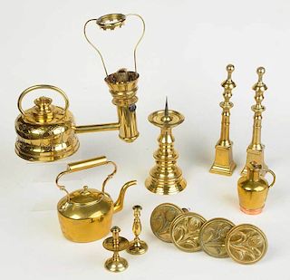 12 Assorted Brass Items