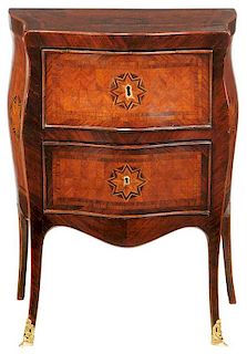 Louis XV Style Parquetry Petite Commode