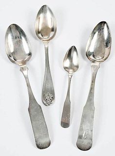Twelve Southern Coin Silver Spoons
