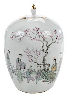 Chinese Export Famille Rose Lidded Jar