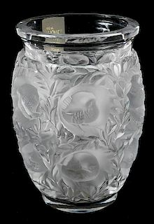 Lalique Bagatelle Glass Vase