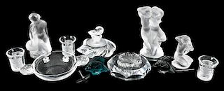 12 Small Lalique Table Items