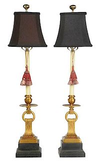 Pair Vintage Italian Neoclassical Style Lamps