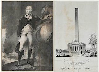 Two Washington Monument Related Prints