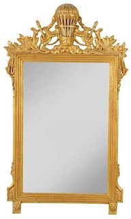 Italian Neoclassical Style Carved Gilt Mirror