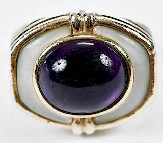 Kylo Silver Amethyst Ring