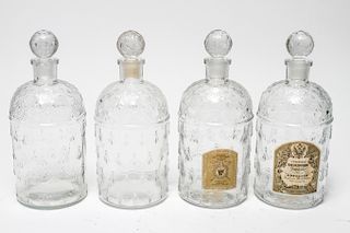 Guerlain French Molded Glass Bee Perfume Bottles 4