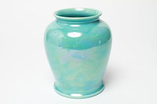 Ruskin England Blue Lustre Pottery 7.25" Vase