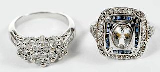 14kt. Gold and Diamond Ring & Gemstone Ring